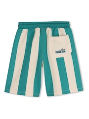 Kids Around Green Colourblock Stripe Bermuda Shorts - Image 3 of 4