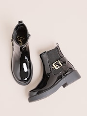 Lipsy Black Patent Boots - Image 2 of 5