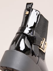 Lipsy Black Patent Boots - Image 3 of 5