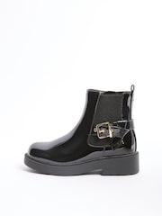 Lipsy Black Patent Boots - Image 5 of 5