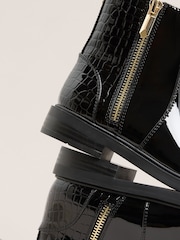 Lipsy Black Patent Boots - Image 3 of 5