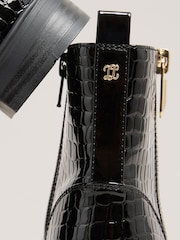 Lipsy Black Patent Boots - Image 4 of 5