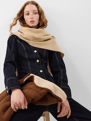Accessorize Brown Plain Wool Scarf - Image 2 of 2