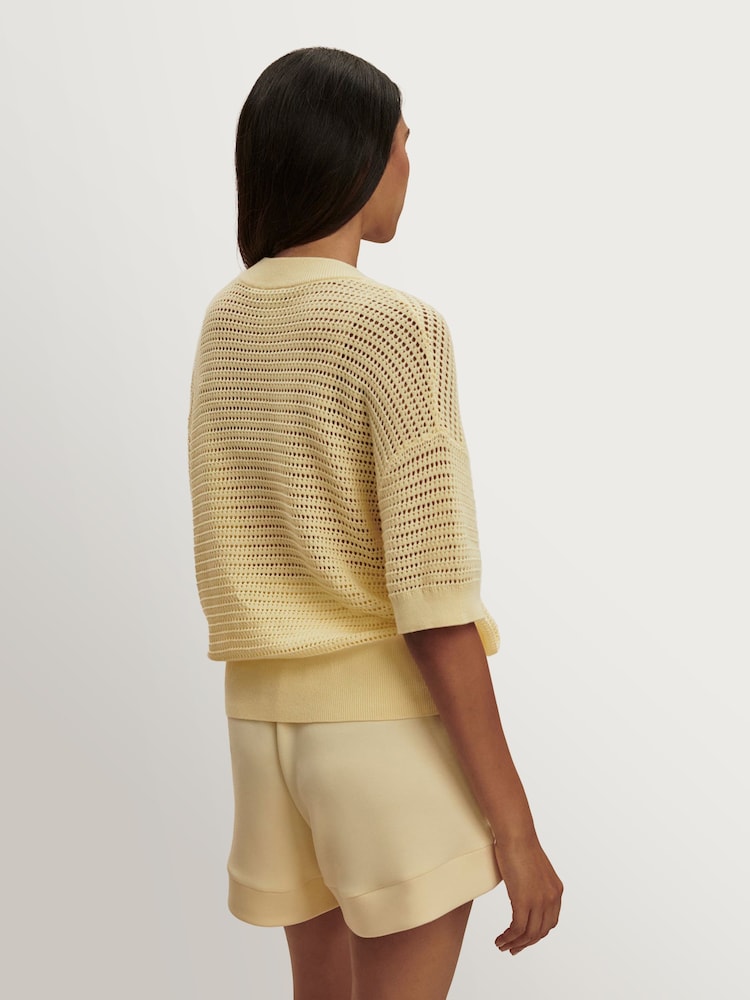 Varley Anise Flower Callie Knit Top - Image 2 of 2 Varley Anise Flower Callie Knit Top - Image 2 of 2