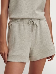 Varley Light Grey Marl Atrium High Waisted Shorts 4.5" - Image 2 of 6