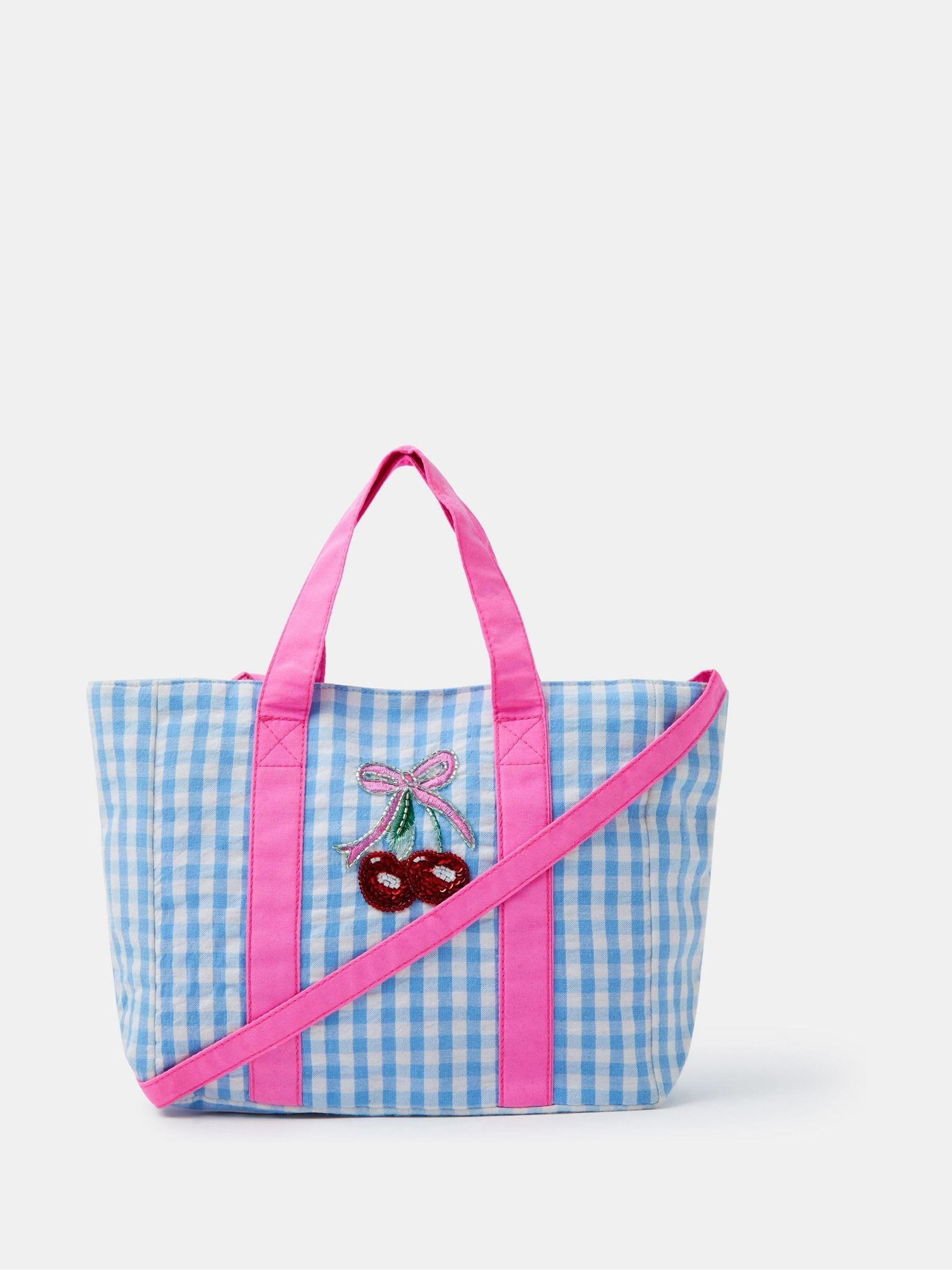 メケアリサ　BOSTON BAG No.16 'gingham' Sugar G84616s.jpg