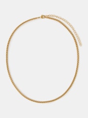 Accessorize Gold Stainless Steel Rope Chain Necklace - Image 2 of 2