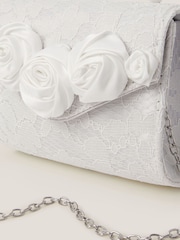 Monsoon Cream Rosette Pearl Mini Bag - Image 3 of 4