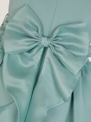 Verde - Monsoon Polly Cap Sleeve Bow Party Dress - Imaginea 4 din 4