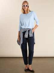 Baukjen Blue Amelia Barrel Leg Cargo Trousers - Image 3 of 5