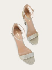 Gold - Carvela Capo Sandalen mit Blockabsatz - Bild 3 von 5
