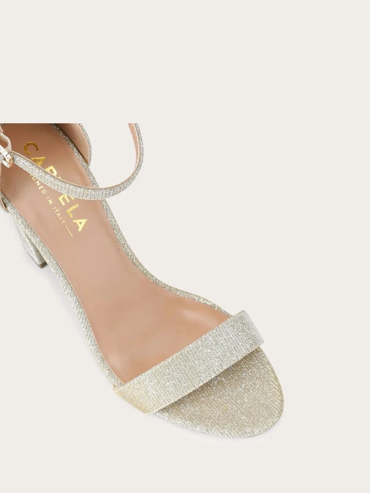 Gold - Carvela Capo Sandalen mit Blockabsatz - Bild 5 von 5