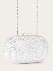 Carvela Silver Pietra Hard Clutch Bag - Image 5 of 5