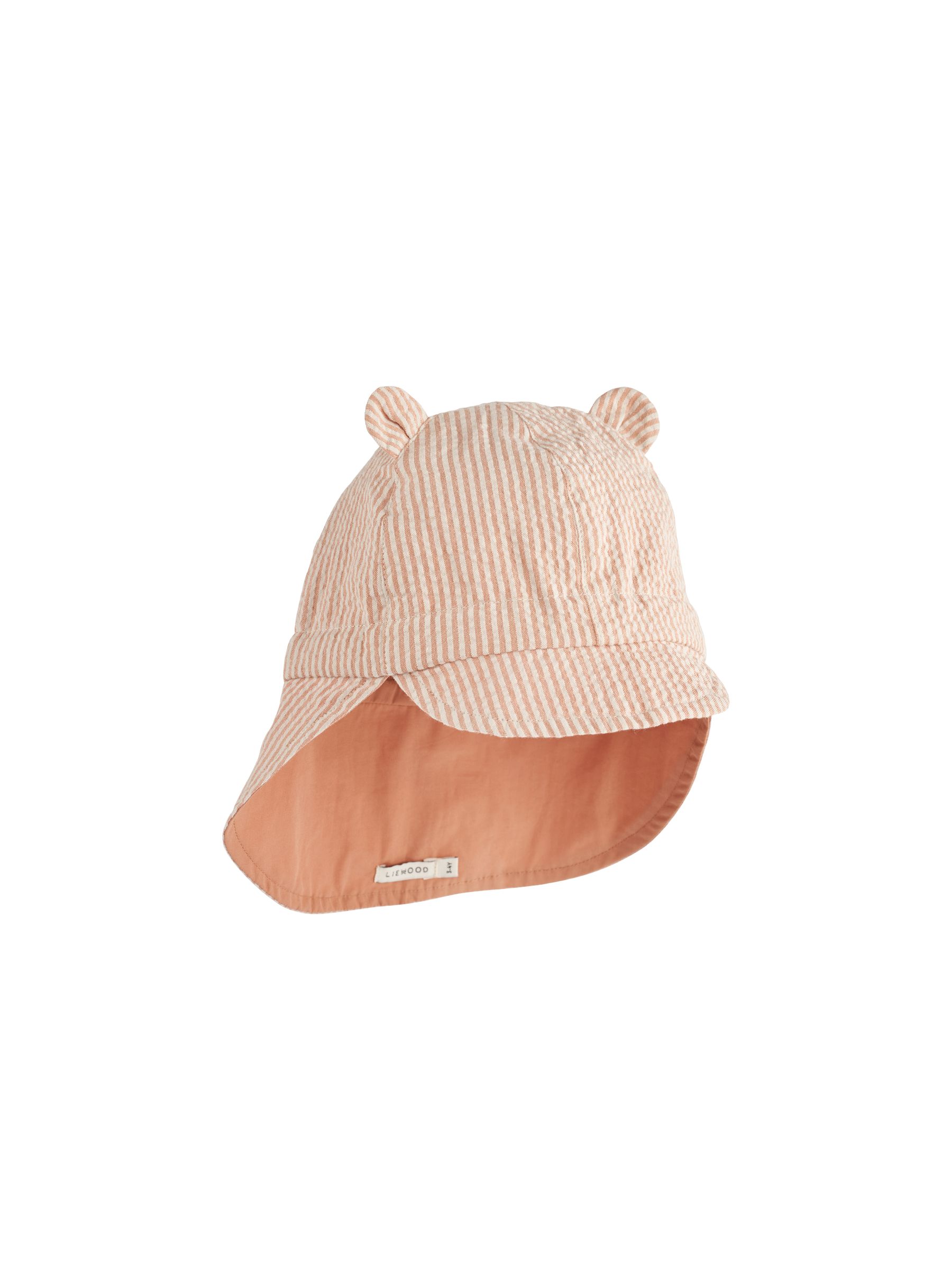 Buy Liewood Pink Gorm Reversible Seersucker Sun Hat With Ears from