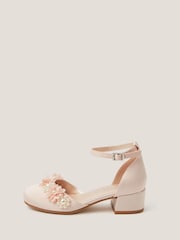 Monsoon Pink Flower Embellished Closed Toe Heels - Image 3 of 3