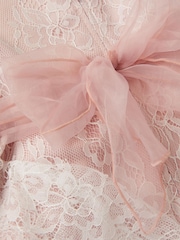 Monsoon Pink Joanie Cancan Ruffle Lace Dress - Image 4 of 4