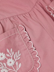 Monsoon Pink Floral Embroidered Scallop Trousers - Image 4 of 4