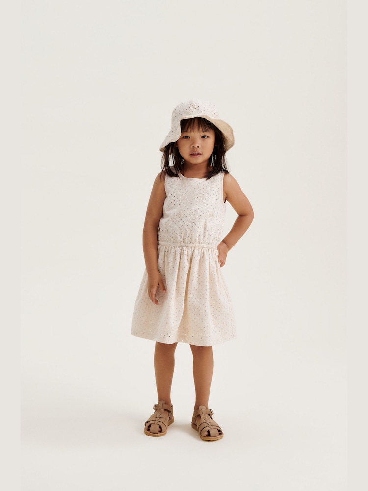 Liewood Amelia Anglaise Cream Sun Hat - Image 1 of 5 Liewood Amelia Anglaise Cream Sun Hat - Image 1 of 5