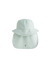 Liewood Blue Damona Seersucker Sun Hat - Image 2 of 4