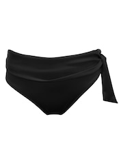 Pour Moi Black Roll Top Ocean Breeze Bikini Bottoms - Image 3 of 4