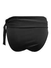 Pour Moi Black Roll Top Ocean Breeze Bikini Bottoms - Image 4 of 4