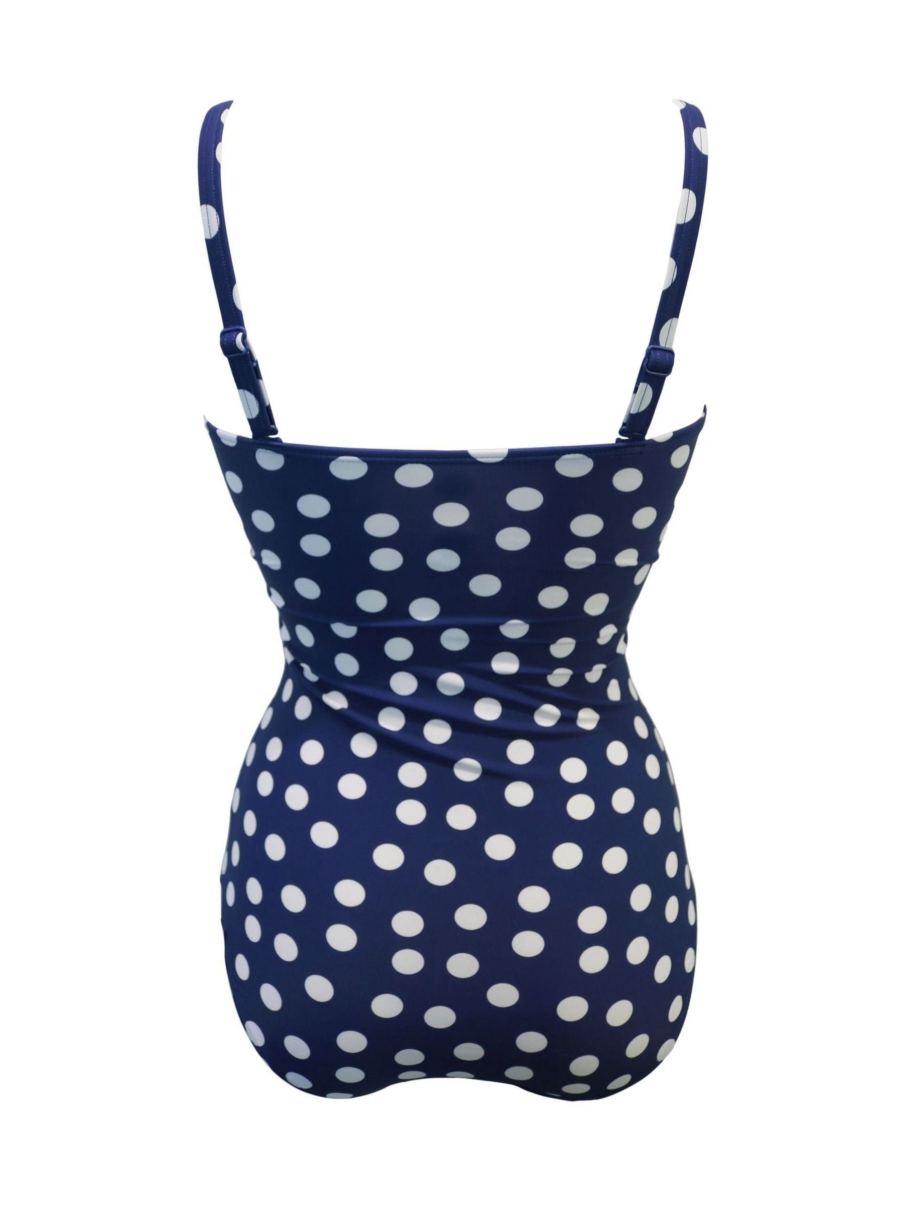 Buy Pour Moi Navy/White Polka Dot Santa Monica Removable Straps
