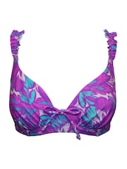 Pour Moi Purple Non Padded Ocean Breeze Bikini Top - Image 3 of 4
