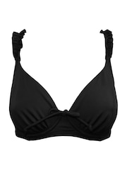 Pour Moi Black Non Padded Ocean Breeze Bikini Top - Image 3 of 4
