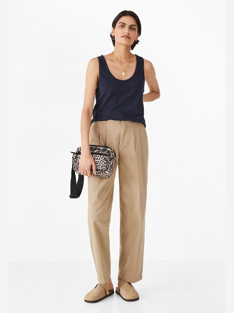 Hush Blue Cotton Slub Tank Top - Image 2 of 3