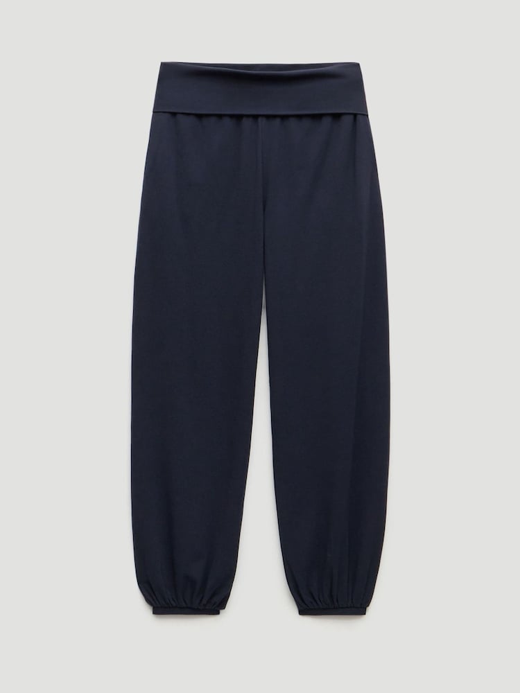 Hush Blue Amelia Bubble Hem Trousers - Image 5 of 5