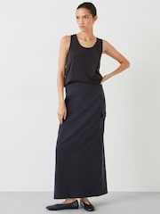 Hush Black Cotton Slub Tank Top - Image 4 of 5