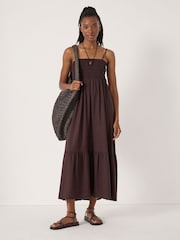Hush Leni Shirred Linen Beach Dress - صورة 1 من 6