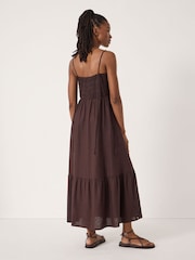 Hush Leni Shirred Linen Beach Dress - صورة 3 من 6