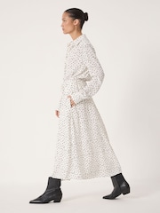 Hush Rosey Midi Polkadot Skjortekjole - Bilde 2 av 6