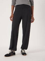 Hush Black Amelia Bubble Hem Trousers - Image 1 of 5
