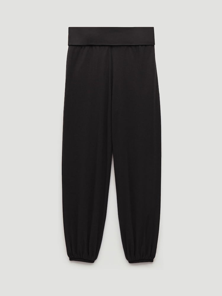 Hush Black Amelia Bubble Hem Trousers - Image 5 of 5