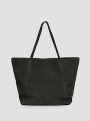 Hush Green Saffie Suede Panel Tote Bag - Image 1 of 6