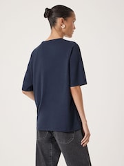 Azul - Hush Reece Drapey T-Shirt - Imagen 3 de 5