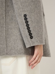 Hush Grey Pure Wool Double Faced Blazer - Image 4 of 5