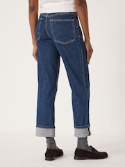 Hush Dark Blue Agnes 2.0 Turn Up Jeans - Image 3 of 6