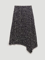 Hush Black Cesca Polka Dot Asymmetric Skirt - Image 6 of 6