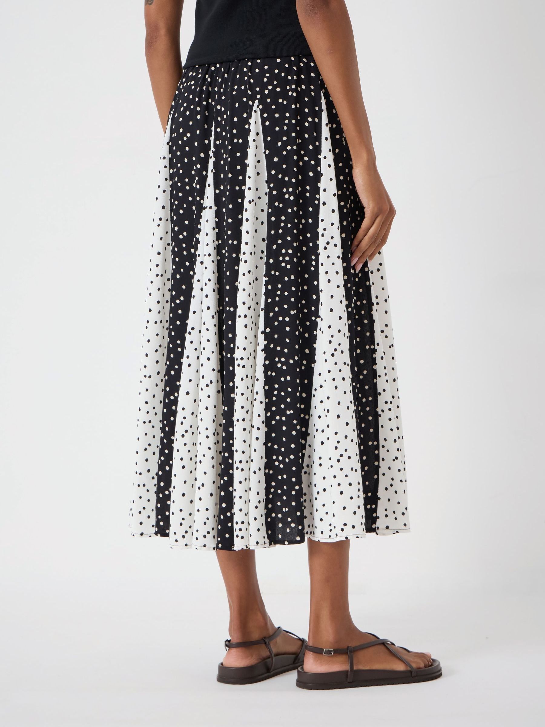 Buy Hush White Oti Polka Dot Godet Midi Skirt from Next USA