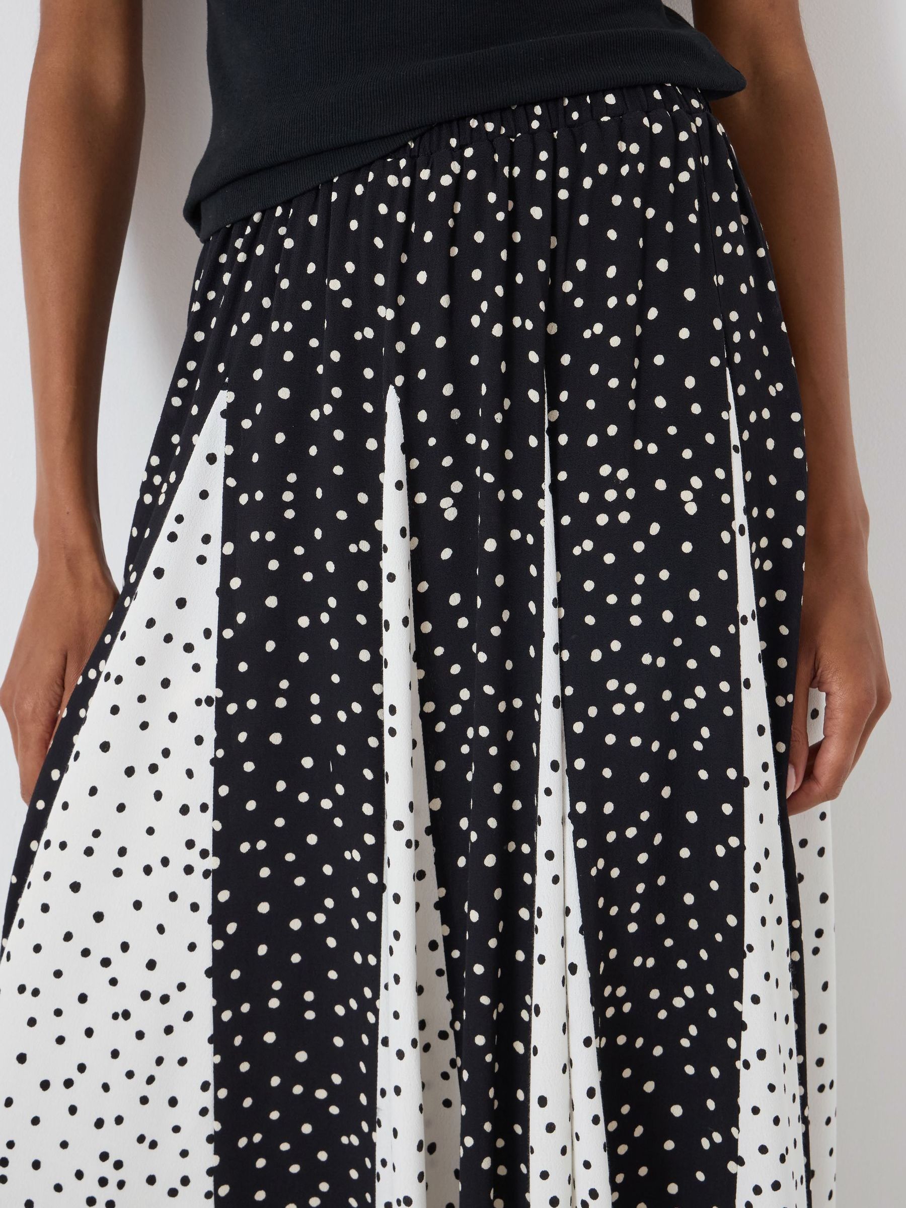 Buy Hush White Oti Polka Dot Godet Midi Skirt from Next USA