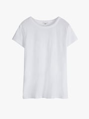 Weiß - Hush Slim Fit T-Shirt aus Slub-Baumwolle mit Rundhalsausschnitt - Bild 5 von 5