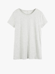 Hush Grey Slim Fit Slub Cotton Crew Neck T-Shirt - Image 7 of 7