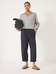 Hush Blue Jack Barrel Leg Pull On Trousers - Image 1 of 5