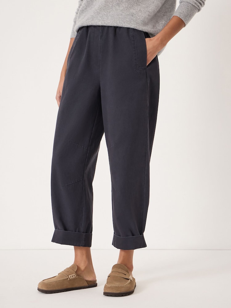 Hush Blue Jack Barrel Leg Pull On Trousers - Image 2 of 5