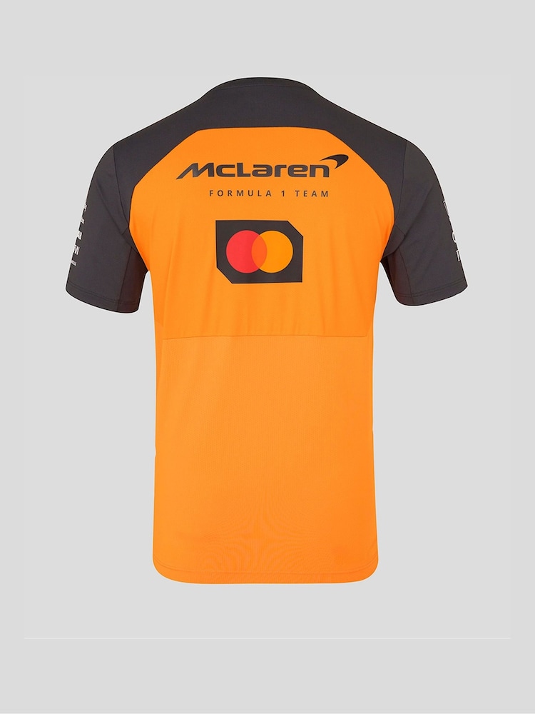 Castore Orange Official Lando Norris McLaren F1 Team T-Shirt - Image 2 of 6