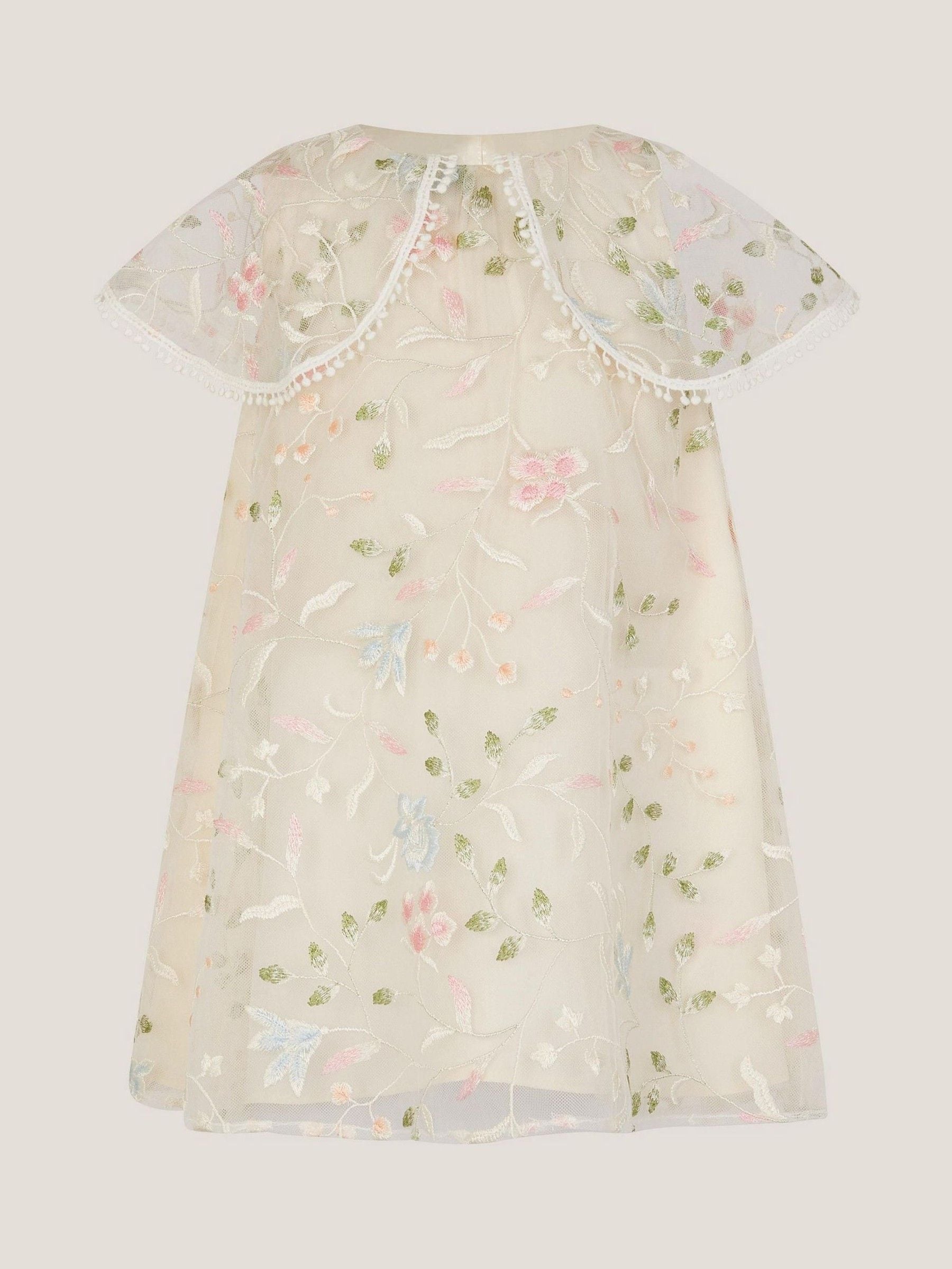 Next：日本 Monsoon ベビー フローラル 刺繍入り スイング ドレス from