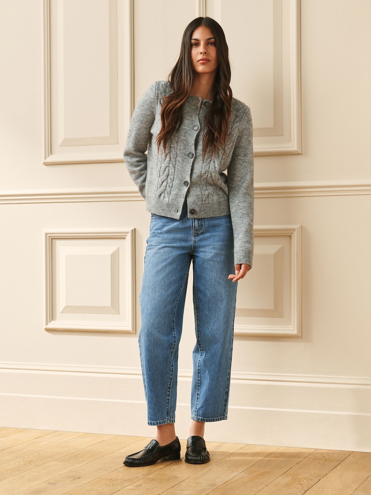 Laura Ashley Mid Wash Denim Barrel Jeans - Image 1 of 7